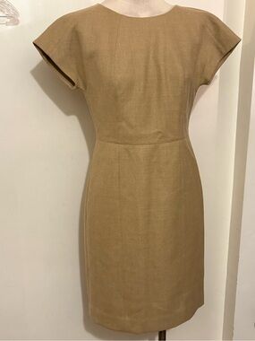 J. Crew Camel Midi Sheath Dress size 2